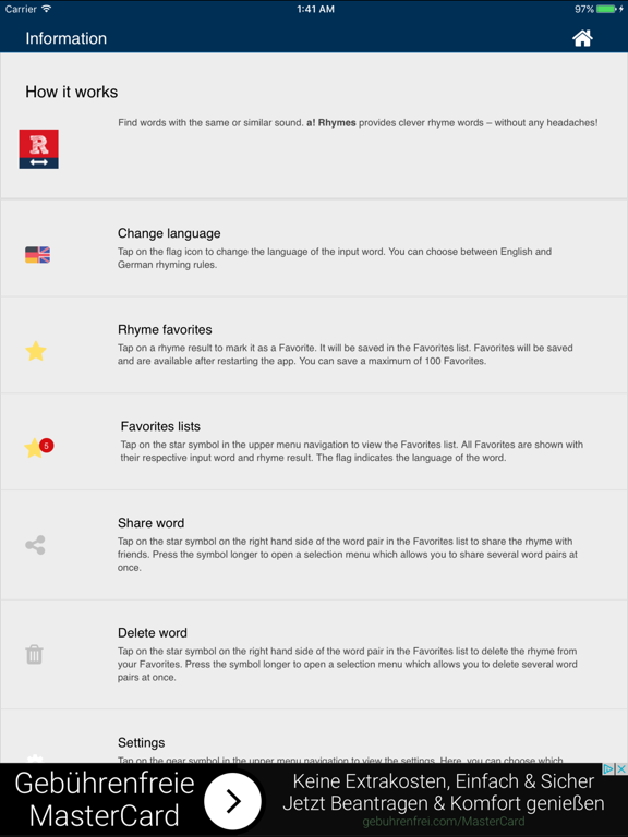 Screenshot #5 pour a! Rhymes