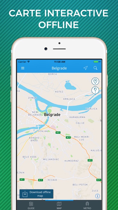Screenshot #3 pour Belgrade Guide Voyage avec Offline Maps