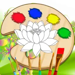 Flower Coloring Pages Free Games For Princess Girl app icon