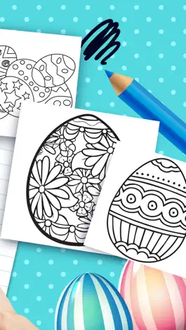 Game screenshot Painting Easter Eggs Coloring Book For Children HD apk