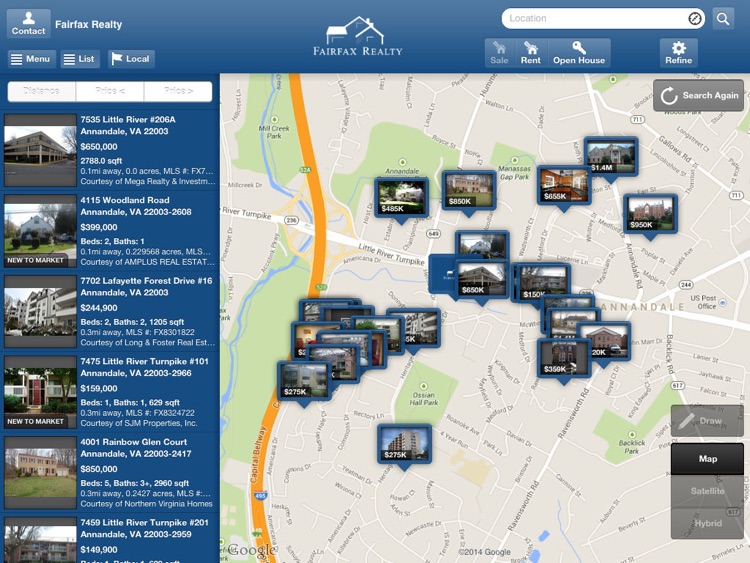 Fairfax Realty for iPad