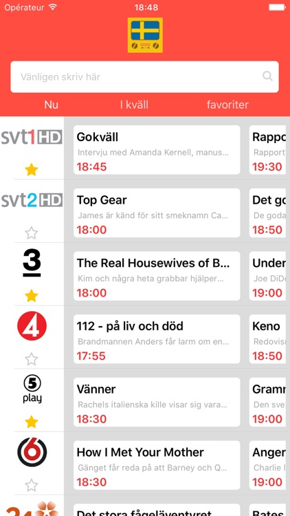 TV-Program och Tablå Guide i Sverige (Sweden - SE)