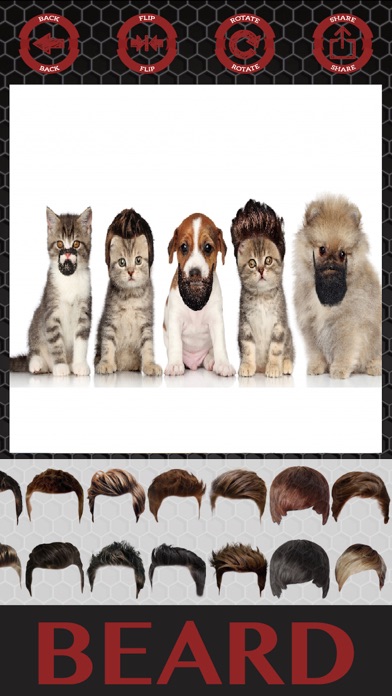 How to cancel & delete Beard and hair stickers mustaches photo editor from iphone & ipad 1