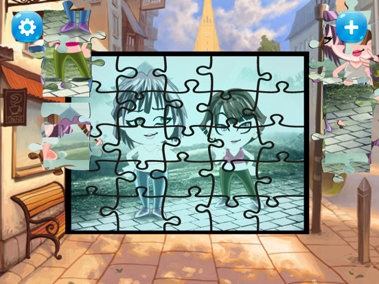 young girl puzzle easy kids iPad screenshot