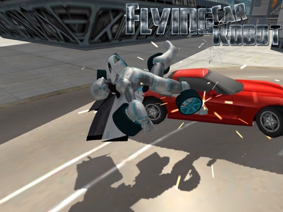 Screenshot #6 pour Flying Car Robot Flight Drive Simulator Game 2017