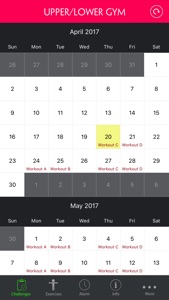 Upper/Lower 4 Day Gym Bodybuilding Split Workout screenshot #3 for iPhone