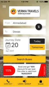 Verma Travels screenshot #1 for iPhone