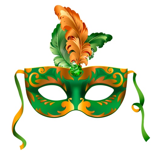 Glamorous Carnival Masks for iMessage icon