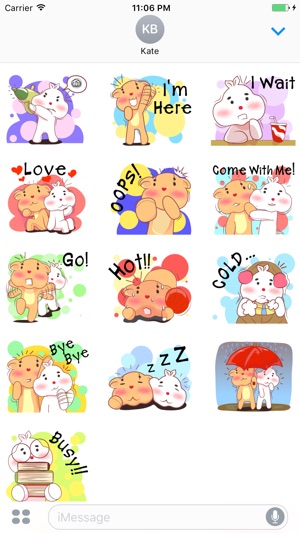 Bear And Bunny Are Closest Friends Stickers(圖3)-速報App