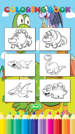 Game screenshot Dinosaur Farm Coloring Book - Activities for Kid apk