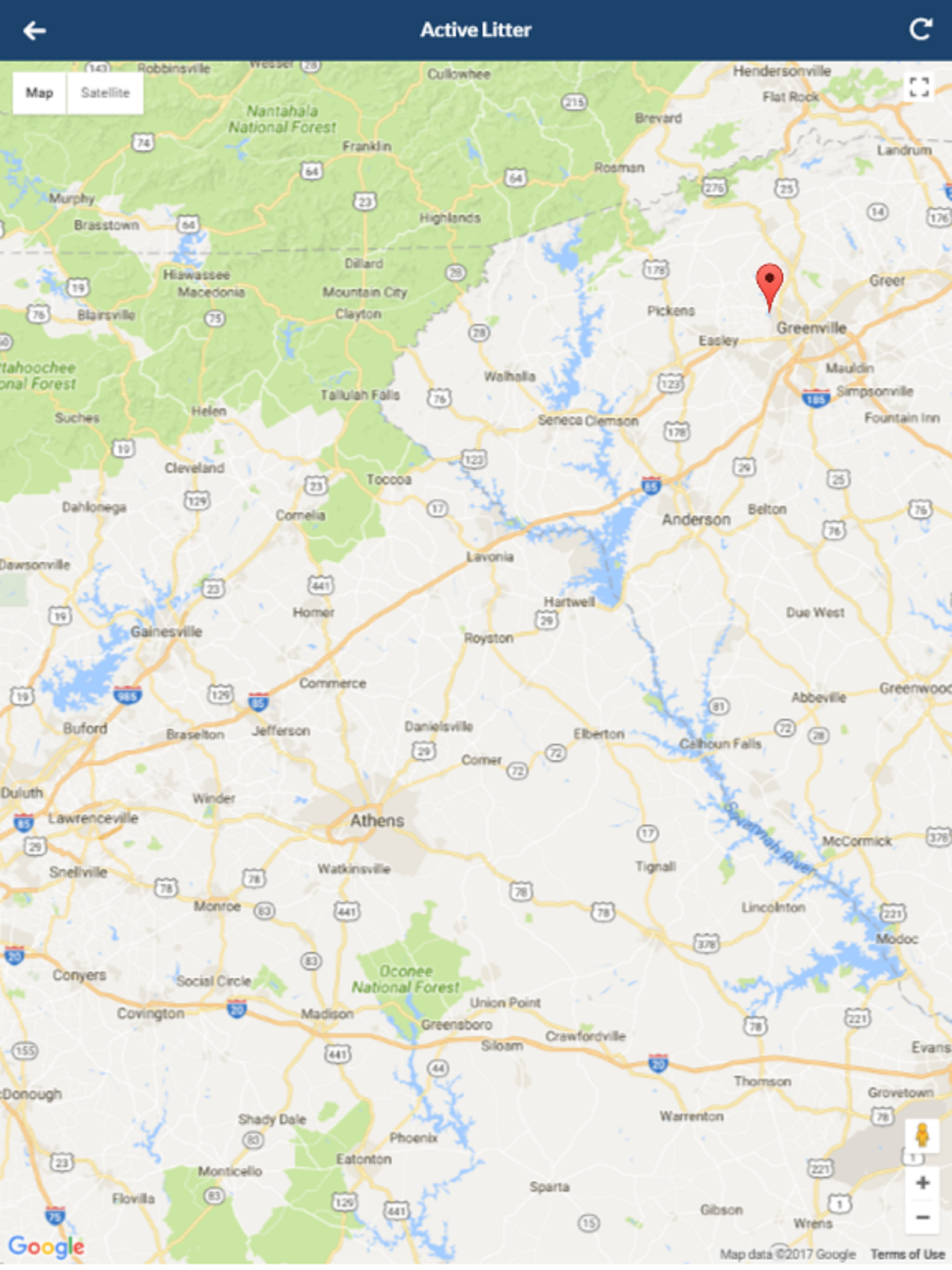 Litter Tracker - Greenville SC