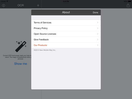 English OCR iPad screenshot 5 - Productivity app