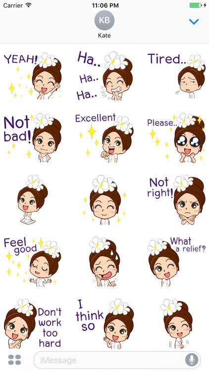 Winifred The Happy Girl English Stickers