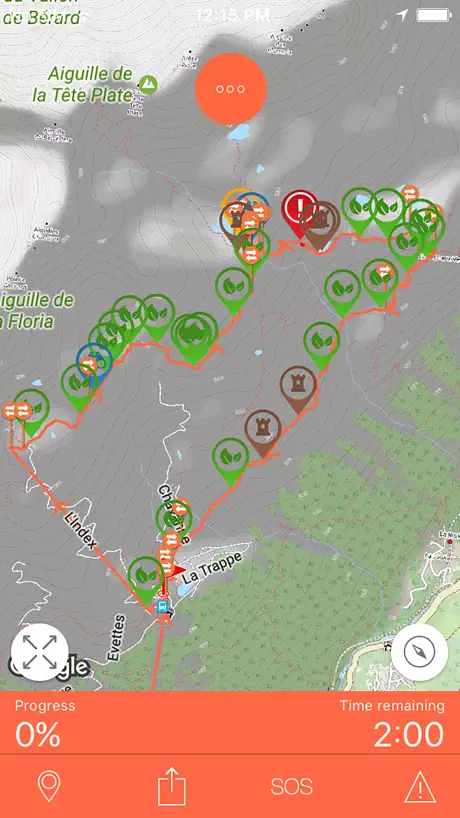 Mhikes, geo-guided hikes.