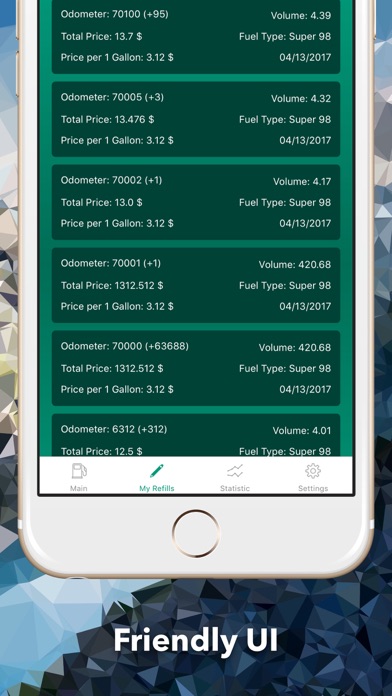 Simple Fuel Tracker - MPG Calculator, Mileage logのおすすめ画像3