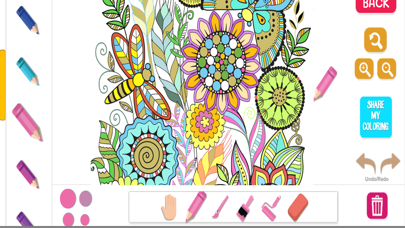 Flower Color Adult Coloring Book for Stress Reliefのおすすめ画像1