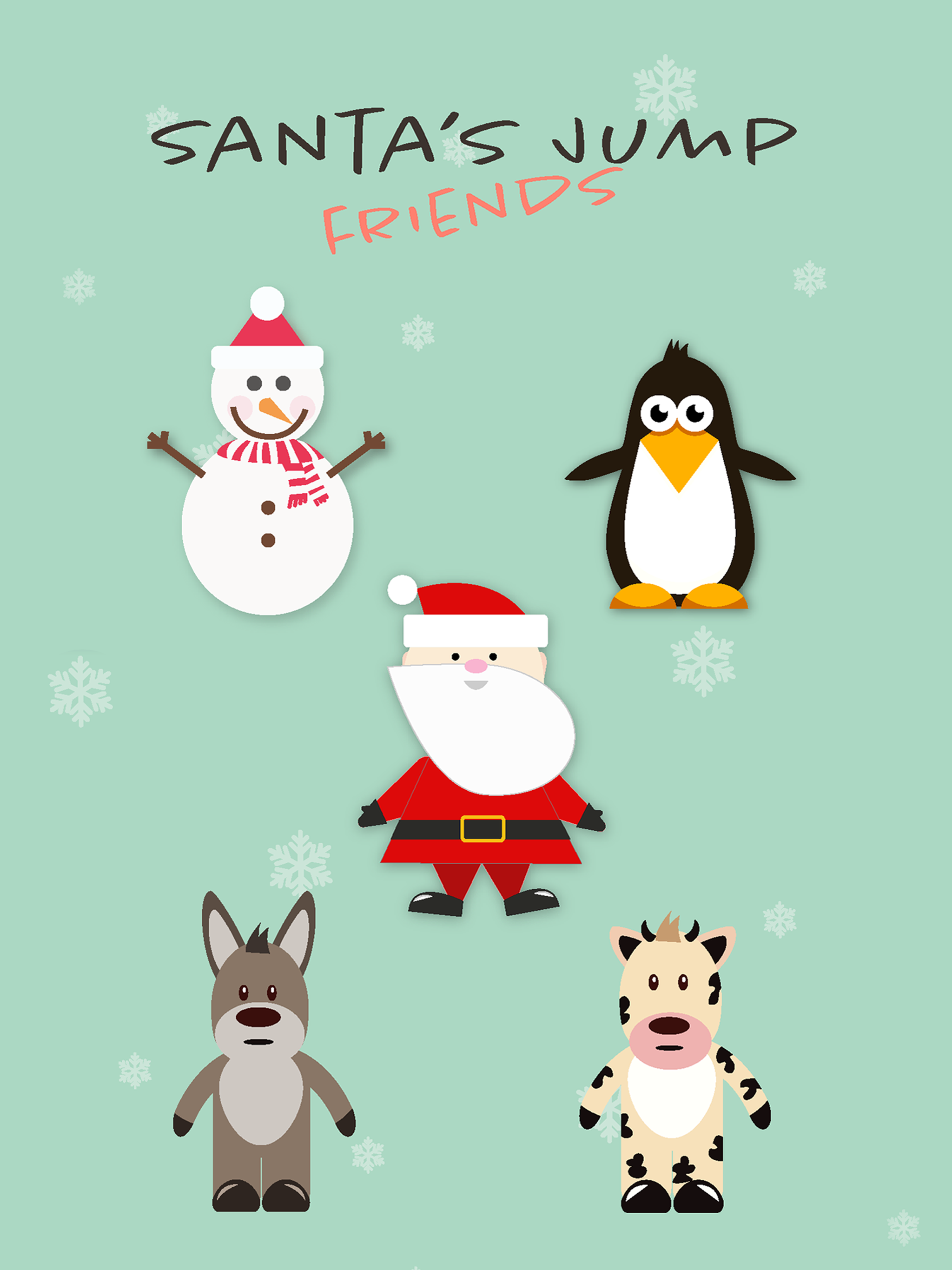 Santa's Jumping Game - Friends Challenge Free screenshot 6