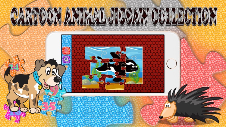 Cartoon Animal Jigsaw Collection Learning For Kids screenshot-3