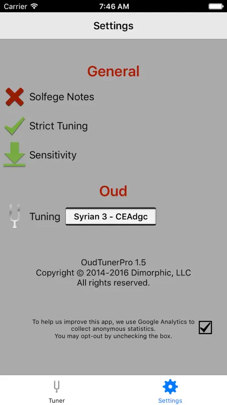 Oud Tuner Pro screenshot 4 of 4