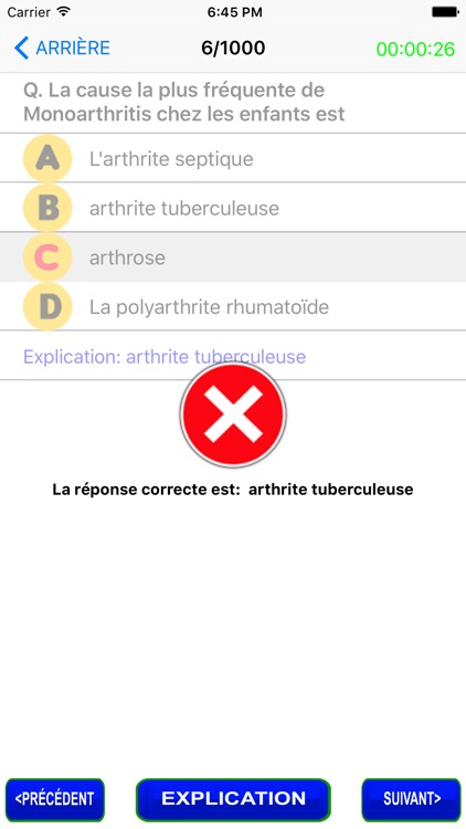 Orthopedics Questions in French