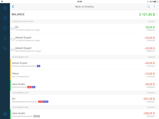 Cash Organizer iPad screenshot