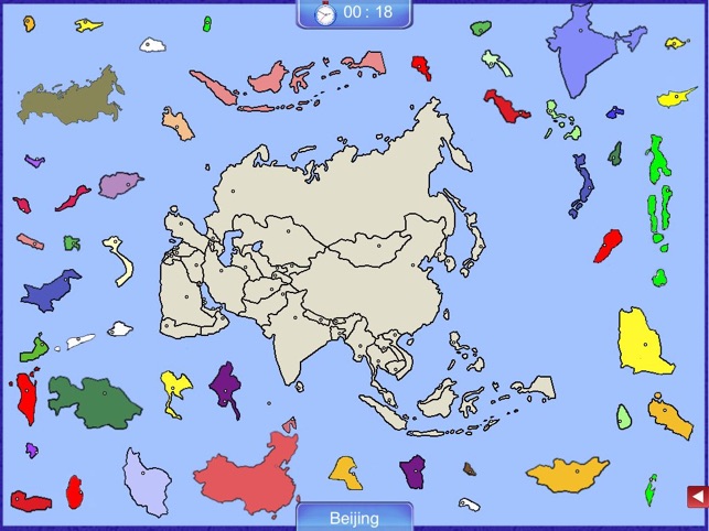 Asia Puzzle Map