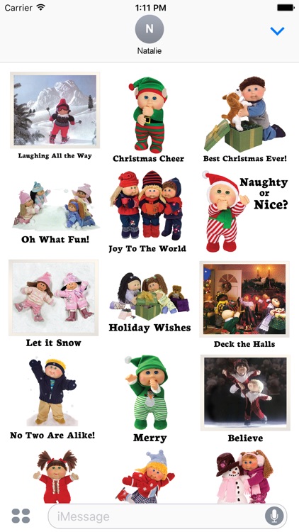 Cabbage Patch Kids Christmas Stickers