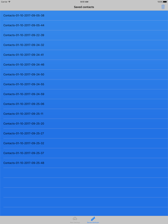 Screenshot #5 pour Contacts backup - easily backup & restore contacts