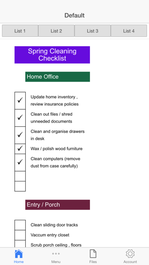 ‎Home Spring Cleaning Screenshot
