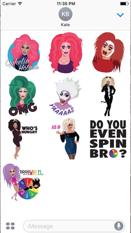 Ophelia Hotass Stickers