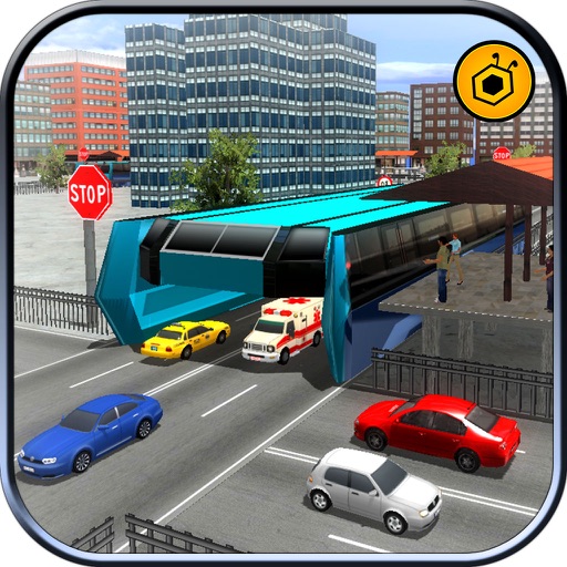 China bus driving - elevated bus mania 2017 icon