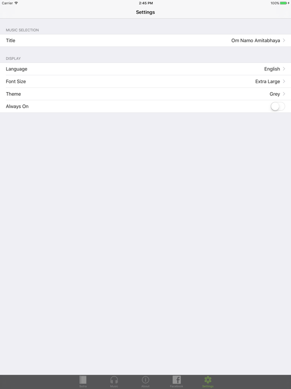 Namo Amitabha iPad screenshot 3 - Book app