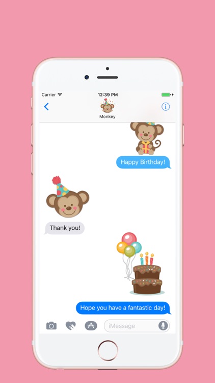 Adorable Monkey Stickers screenshot-3