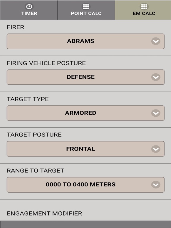 Screenshot #6 pour Gunnery - Timer and Calculator