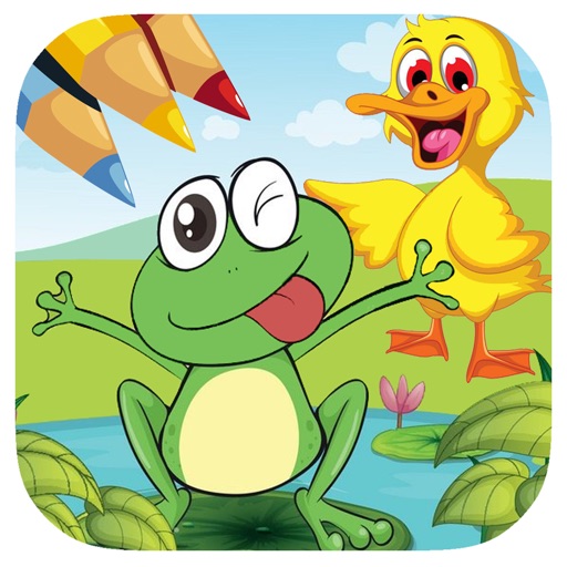 Draw Frogs And Ducks Coloring Book Games Free iOS App