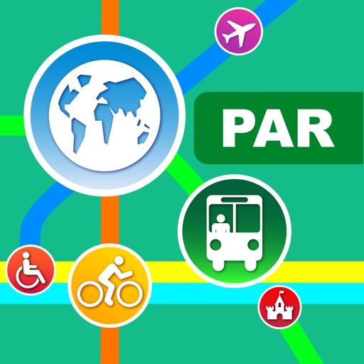 Paris City Maps - Discover PAR with Metro & Bus Icon