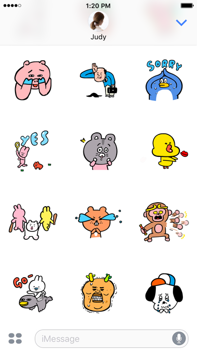 Dancing Doodling Animals ! iPhone screenshot 5 - Stickers app
