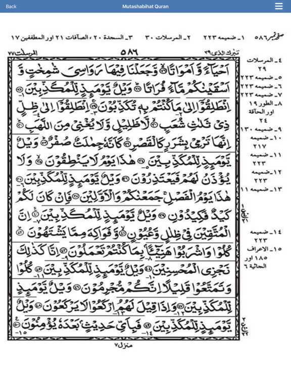 Mutashabihat Quran iPad screenshot 3 - Education app