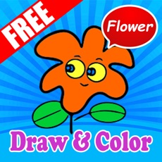Activities of Easy Pretty Flowers Drawing and Coloring for Kids