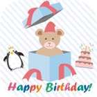 Birthday greeting cards with stickers – Photo edit