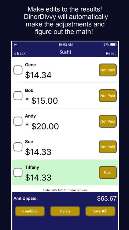 DinerDivvy - Split Bills Fast