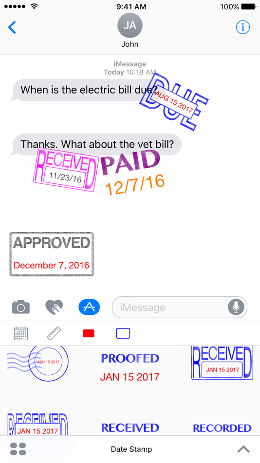 Date Stamp - Customizable Stickers - 1.0.1 - (iOS)