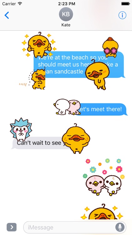 Funny Duck and Friend Animated