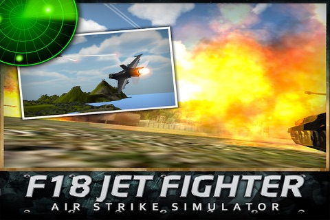 F18 Jet Fighter Air Strike Simulator 3D screenshot 3