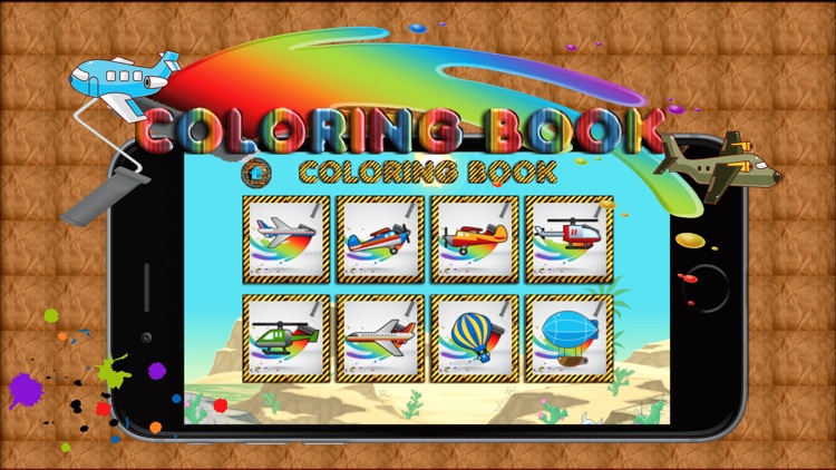 Aircraft Coloring Book : drawing games for kids
