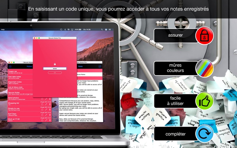 Screenshot #3 pour Notes sécurisées Pro