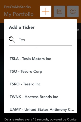 EyeOnMyStocks screenshot 2