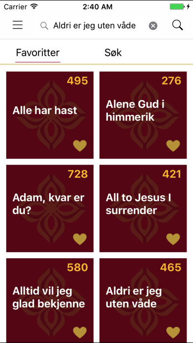 Norsk salmebok Screenshot