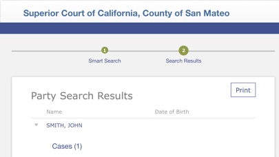 San Mateo Court Records screenshot 2