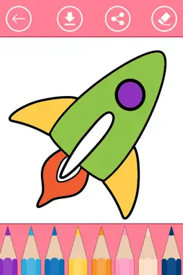 Game screenshot Outer Space Coloring Book for Kids: Learn to color mod apk